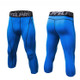 Fitness Running Training Quick Dry, Sweat Wicking, Breathable And Elastic Capris (Color:Blue Size:XXL)