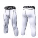 Fitness Running Training Quick Dry, Sweat Wicking, Breathable And Elastic Capris (Color:White Size:S)