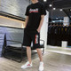 Men Fitness Sportswear Quick-drying Suit (Color:Black Size:XXL)