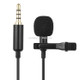 1.5m Lavalier Wired Recording Microphone Mobile Phone Karaoke Mic(Black)
