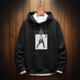 Casual Fashion Plus Velvet Thick Loose Men''s Hoodie Sweatshirt (Color:Black Size:XXXXXXL)