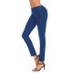 Sexy High Waist Side Zip Fashion Elastic Foot Pencil Jeans (Color:Dark Blue Size:L)