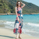 Two Piece Chiffon Fairy Skirt Beach Dress Bohemian Long Skirt Seaside Beach Skirt (Color:As Show Size:S)