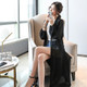 Women Hooded Sunscreen Mid-length Chiffon Cardigan (Color:Black Size:S)