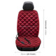 Car 12V Front Seat Heater Cushion Warmer Cover Winter Heated Warm, Single Seat (Red)