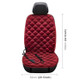 Car 12V Front Seat Heater Cushion Warmer Cover Winter Heated Warm, Single Seat (Red)