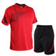Men Running Fitness Suit Quick-drying Clothes (Color:Red Size:XXL)