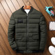 Comfortable Casual Loose Short Warm Down Jacket Cotton Coat (Color:Green Size:L)