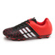 Comfortable and Lightweight PU Soccer Shoes for Children & Adult (Color:Red Size:34)