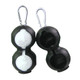 2 PCS Golf Silicone Double-ball Protective Sleeve (Black)