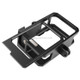 For GoPro HERO10 Black / HERO9 Black Metal Border Frame Mount Protective Case with Buckle Basic Mount & Screw(Black)