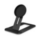 MagSafe Magnetic Wireless Charger Aluminum Alloy Up and Down Adjustable Desktop Stand for iPhone 12 Series(Black)