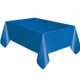 10 PCS Disposable Plastic Tablecloth Solid Color Wedding Birthday Party Table Cover Rectangle Desk Cloth Wipe Covers(blue)