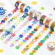 8 PCS Washi Tape Milky Series Hand-Painted Color Basic Handbook Decoration Sticker