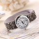 Rivet Bracelet Quartz Watch for Women(Grey)