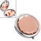 Metal Crystal Makeup Mirror Folding Double Mirror(Champagne)