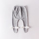 Infant Baby Cute Angel Wings Base Socks (Color:Light Gray Plus Velvet Size:80)