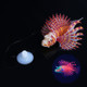 2 PCS Fish Tank Landscaping Ornament Silicone Nightlight Simulation Colorful Lion Fish(Brown)