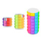 3 PCS Corn Magic Cube Cylindrical Rotating  Magic Cube Educational Decompression Toy, Colour: 3-layer White