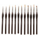 12 PCS/Set  Painting Triangle Rod Two-Color Nylon Hair Hook Line Pen Watercolor Brush Pen Art Supplies