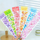 2 Sets  6 in 1 Candy House Series Stickers Hand-Painted Cartoon Cute Ribbon Hand Account DIY Decorative Stickers