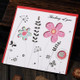 5 PCS Creative Cutout Beautiful Birthday Greeting Card(Thinking Flower)