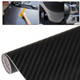 Car Decorative 3D Carbon Fiber PVC Sticker, Size: 127cm x 50cm(Black)