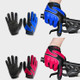 Boodun Bicycle Gloves Long Finger Cycling Glove Sports Outdoor Elastic Touch Screen Gloves, Size: L(Blue)