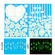 3 Sets Christmas Decoration Luminous Stickers Window Glass Wall Stickers(QT005-006 With Glue)