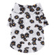 2 PCS Pet Beach Shirt Dog Print Spring And Summer Clothes, Size: L(White)