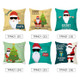 3 PCS Cartoon Printed Christmas Pillowcase Peach Skin Home Sofa Pillow Cover, Without Pillow Core, Size: 45x45cm(TPR421-35)