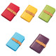 2 PCS PU Leather Credit Card Bag Portable Business Card Case(Yellow)
