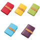 2 PCS PU Leather Credit Card Bag Portable Business Card Case(Purple)