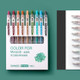 9 Colors / Bag SHANDS Push Colorful Neutral Pen Hand Account Sign Hand Drawn Pen(S619-D Color Series)
