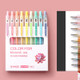 9 Colors / Bag SHANDS Push Colorful Neutral Pen Hand Account Sign Hand Drawn Pen(S619-A Color Series)