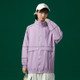 Cool Wind Luminous Reflective Strip Windproof Overalls (Color:Purple Size:XXL)