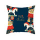 3 PCS Christmas Peach Skin Printing Colorful Sofa Pillowcase Without Pillow Core, Size: 45x45cm(TPR428-6)