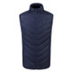 USB Security Smart Constant Temperature Fever Men Stand Collar Cotton Vest (Color:Blue Size:XL)