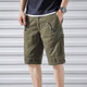 Men Casual Multi-pocket Straight Overalls (Color:Army Green Size:34)