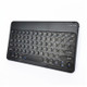 X3S 10 inch Universal Tablet Round Keycap Wireless Bluetooth Keyboard, Backlight Version (Black)