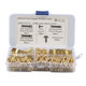 A6299 300 in 1 RV High-bow Double-sided Serrated Hanger Hooks with Self-tapping Screws(Gold)