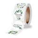 10 PCS Thank You Floral Seal Sticker Envelope Sticker Decoration, Size: 2.5cm / 1 inch(A-322)