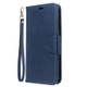 For Xiaomi Redmi 8 Lambskin Texture Pure Color Horizontal Flip PU Leather Case with Holder & Card Slots & Wallet & Lanyard(Blue)