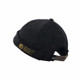 A16 Fall and Winter Corduroy Short Retro Beanie for Men and Women, Size:One Size(Black)