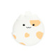 Cartoon Silicone Mini Warm Belly Warm Palace Water Injection Explosion-Proof Warm Water Bag(Pearl White)