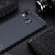 Brushed Texture Carbon Fiber Shockproof TPU Case for ASUS ZenFone Max (M2) (Navy Blue)