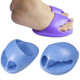 Stovepipe Pelvic Forward Correction Half Palm Slippers Massage Buttocks Yoga Shoes, Size: 14.5x10.5cm(Sky Blue)