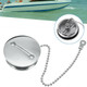 Stainless Steel Boat Deck Fill Filler Replacement Cap + Chain Boat Replacement Accessories