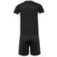 Sports Casual Short Sleeve Top + Black Shorts Set (Color:Black Size:L)