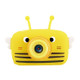 HoneyBee Children Toy Camera HD Front and Rear Dual-lens Camera Cartoon Digital Camera(Yellow)